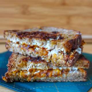 Grilled Butternut Squash and Feta Sandwich