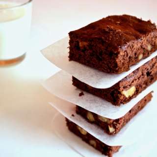 Olive Oil Brownies Made with Greek Yogurt