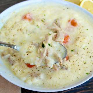 Authentic Avgolemono Soup - Greek Lemon Chicken Soup