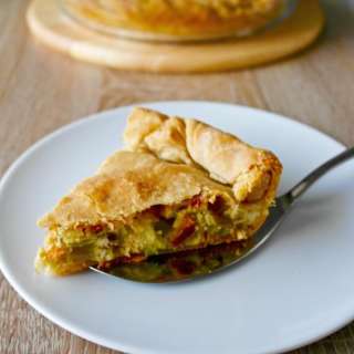 Greek Leek Pie with Homemade Phyllo-Prasopita