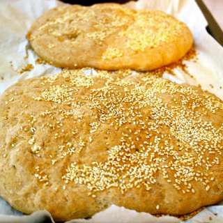 Whole Wheat Greek Flatbread-Lagana