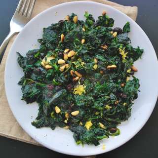 Authentic Italian Sautéed Spinach with Garlic and Pine Nuts