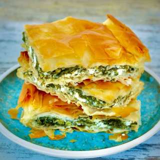 Authentic Greek Spinach and Feta Pie - Spanakopita