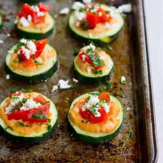 Baked Zucchini Hummus Bites Recipe
