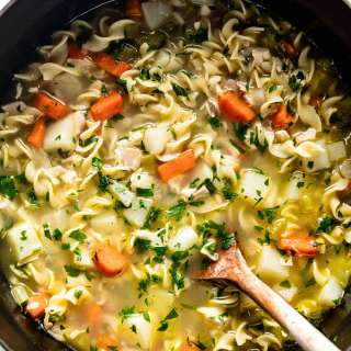 Chicken Noodle Soup with Potatoes Recipe