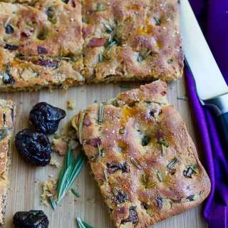 Whole Wheat Focaccia with California Prunes & Prosciutto