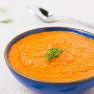 Roasted Pepper Feta Yogurt Sauce
