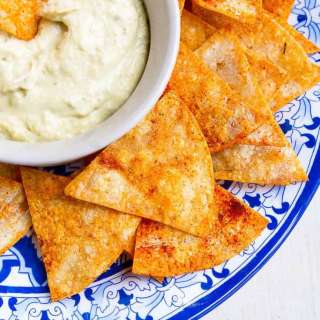 Baked Tortilla Chips with Smoked Paprika & Rosemary