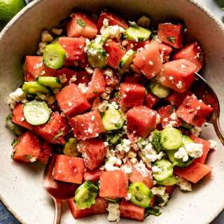 Watermelon Cucumber Salad Recipe