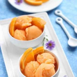 Orange Cantaloupe Sorbet
