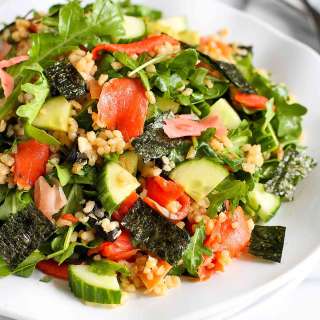Sushi Salad with Wasabi Soy Dressing Recipe