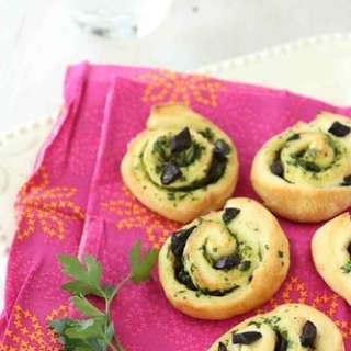Savory Rolls with Olives & Parsley Gremolata
