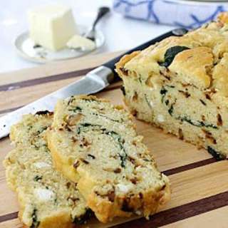 Caramelized Onion & Spinach Olive Oil Quick Bread Recipe