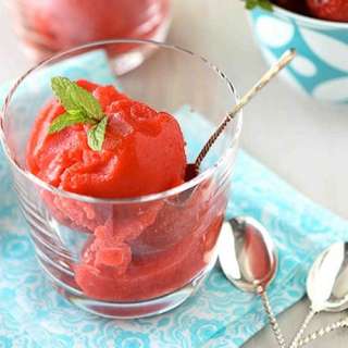 Easy Strawberry Sorbet Recipe