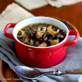 Light Sausage, Caramelized Onion & Bean Soup Recipe
