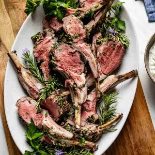 Roast Rack of Lamb Recipe with Garlic and Rosemary