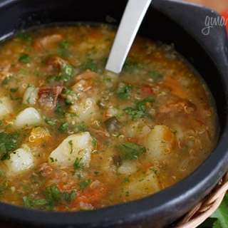 Beef, Potato and Quinoa Soup