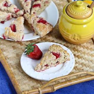 Strawberries & Cream Scone Recipe for Mother’s Day {Healthy}