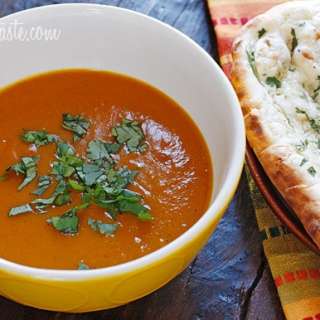 Roasted Red Kuri Coconut Curry Soup