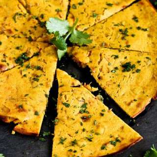 Indian Spiced Chickpea Flatbread {Socca}