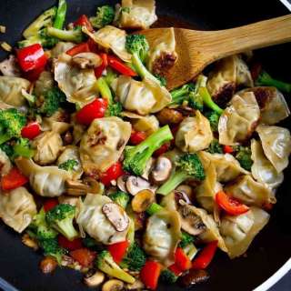 Chicken Wonton Stir Fry Recipe