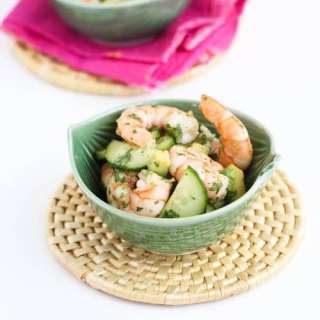 10-Minute Thai Shrimp, Cucumber & Avocado Salad Recipe