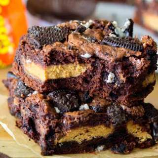 Peanut Butter Oreo Brownies (Dirty Brownies)