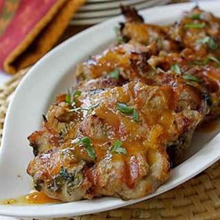 Grilled Chicken Thighs with Tamarind & Orange Glaze Recipe