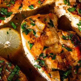 Skillet Chicken with Lemon Sauce