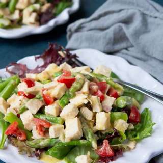 Dijon Chicken Salad with Asparagus