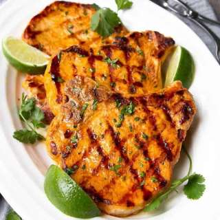 Thai Curry Grilled Pork Chops