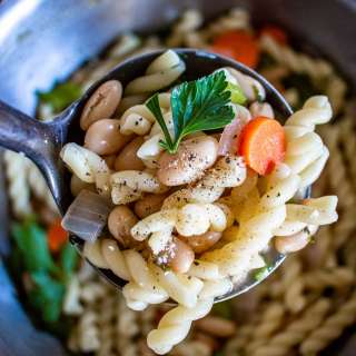 White Bean Soup with Pasta