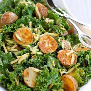 Thai Roasted Potato Kale Salad