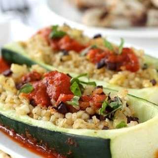 Greek-Inspired Stuffed Zucchini Boats