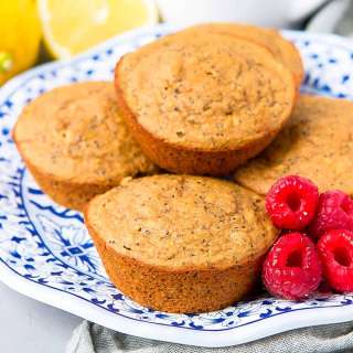 Healthy Lemon Poppy Seed Muffins