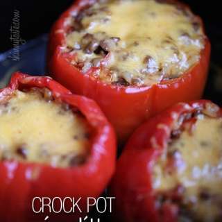 Crock Pot Picadillo Stuffed Peppers