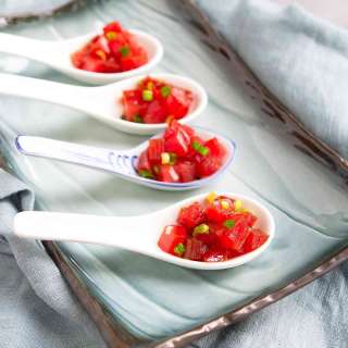 Ahi Tuna Poke Appetizers