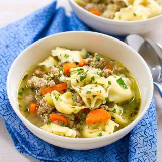 Pesto Turkey Tortellini Soup Recipe