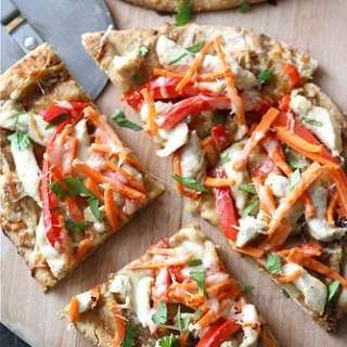 Thai Chicken Naan Pizza Recipe