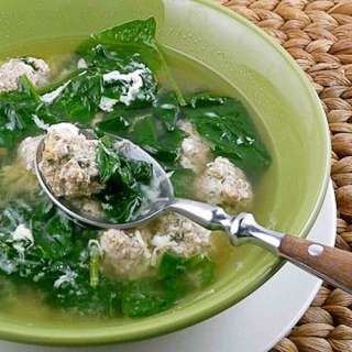 Italian Wedding Soup with Turkey Meatballs