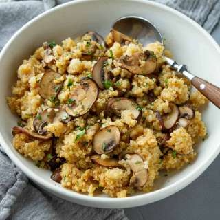 Garlic Mushroom Quinoa