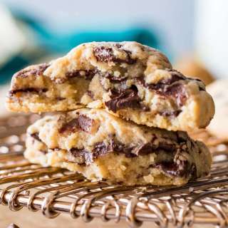 Big Thick Peanut Butter Chocolate Cookies