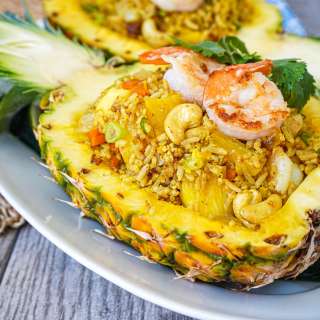 Khao Pad Sapparod (Thai Pineapple Fried Rice)