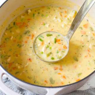 Light Chicken Potato Soup