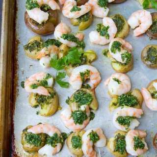 Chimichurri Shrimp & Potato Sheet Pan Meal