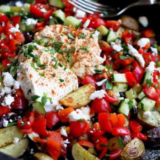 Mediterranean Roasted Potato Nachos Recipe