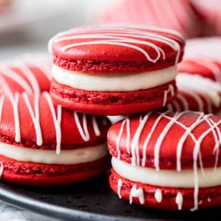Red Velvet Macarons