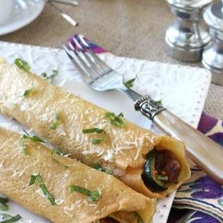 Baked Crepes with Sausage & Zucchini