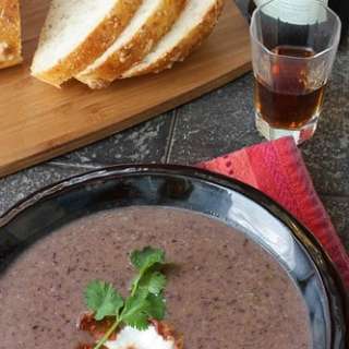 Black Bean Soup with Bacon & Sherry