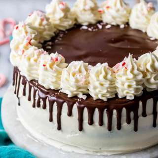 Peppermint Bark Cake